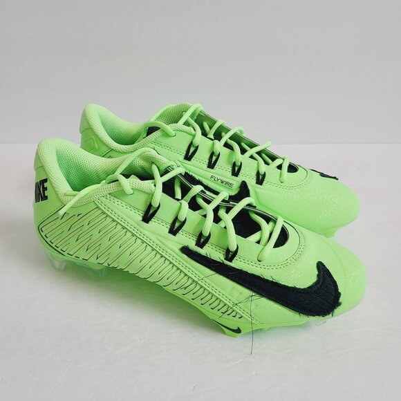 NEW Nike Vapor Edge 360 VC Football Cleats FQ8764-300 Size 8 Lime Blast Black main image 4